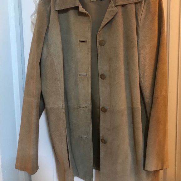AR A. Bernardo Fashions Company Suede Coat - Picture 2 of 5